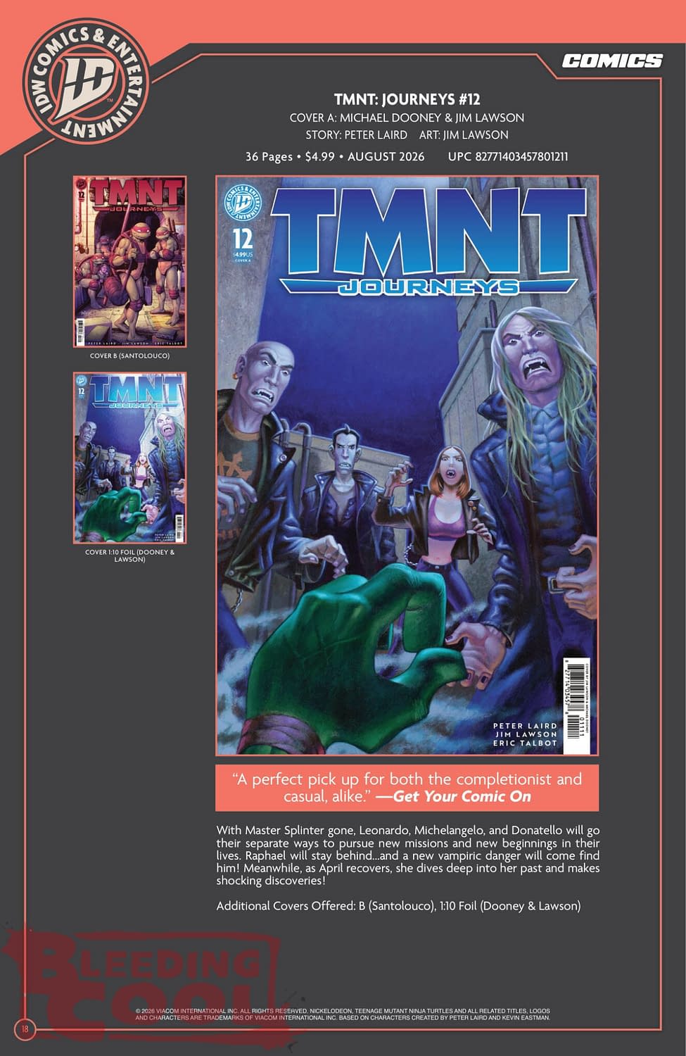 Exclusive: IDW Full July 2026 Solicits And Solicitations