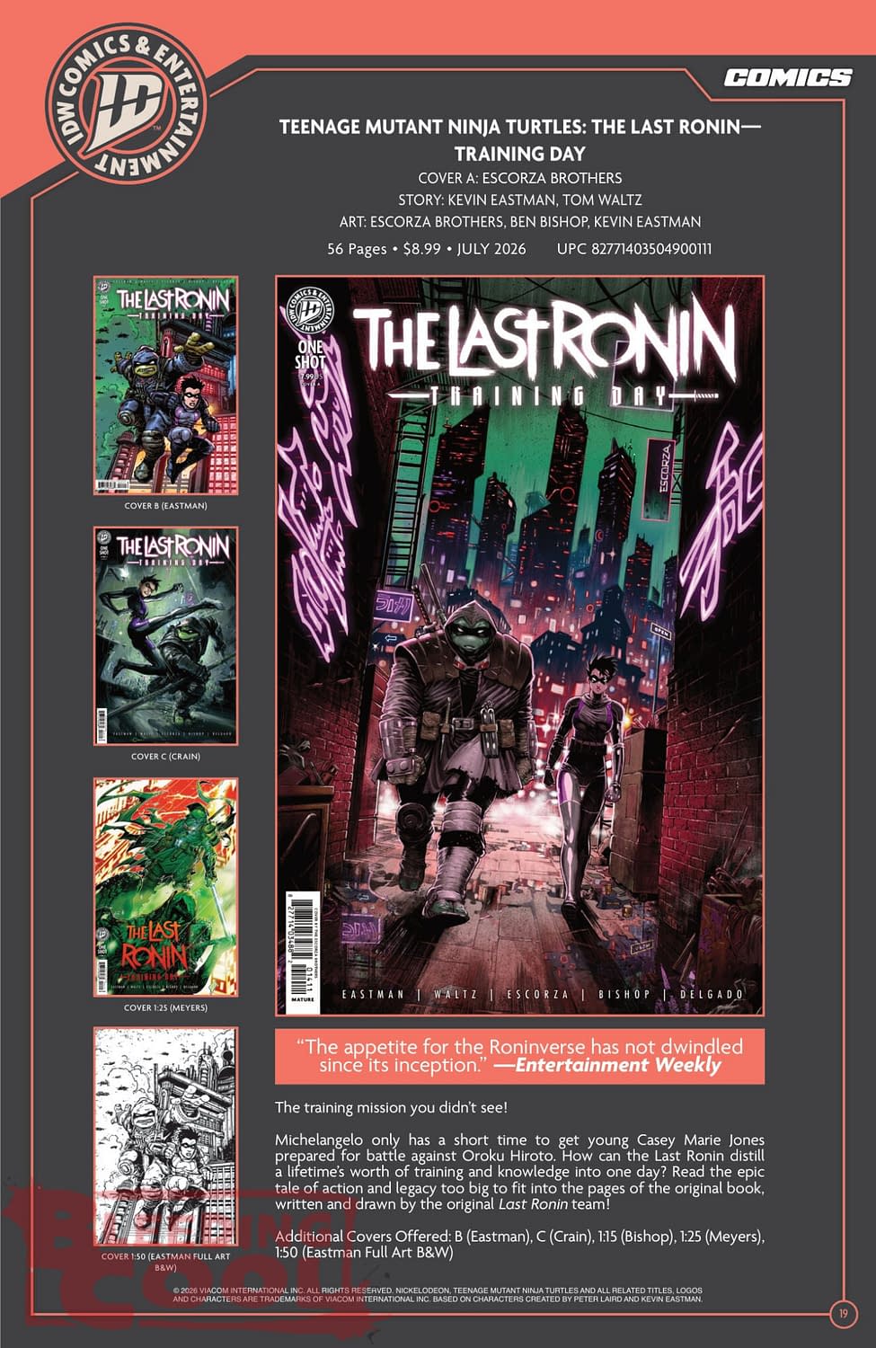 Exclusive: IDW Full July 2026 Solicits And Solicitations