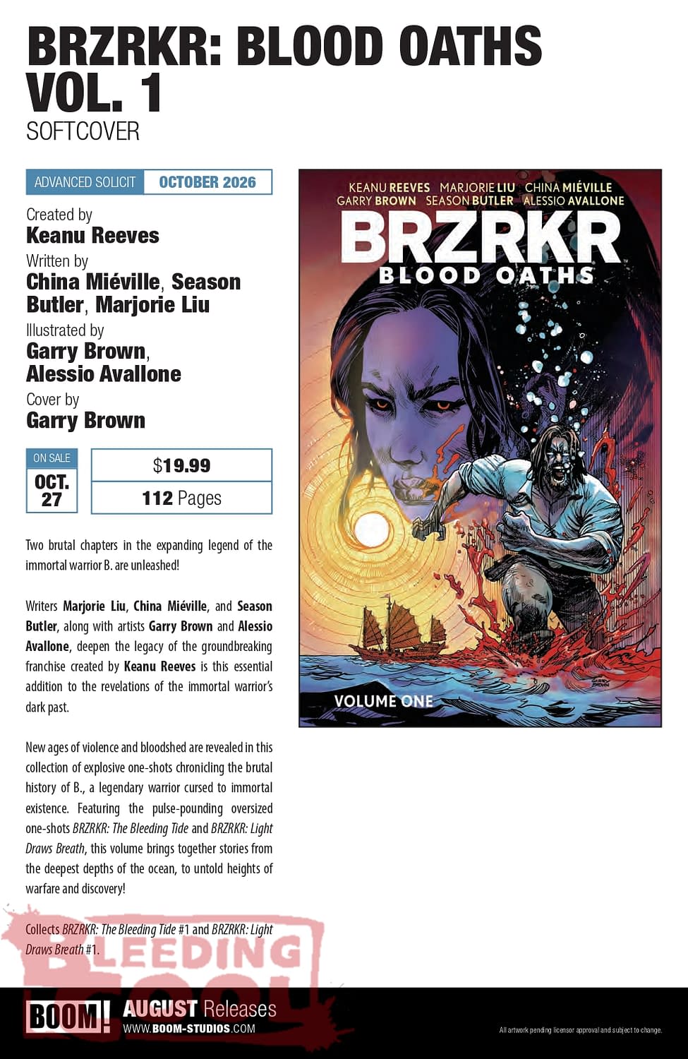 Boom August 2026 Full Solicits And Solicitations