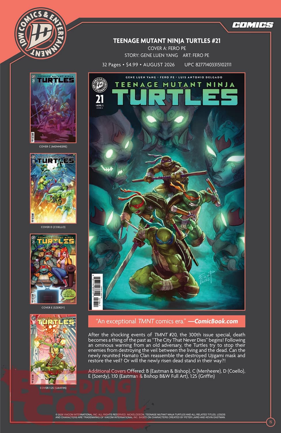 Bleeding Cool Presents: IDW Full August 2026 Solicits And Solicitations