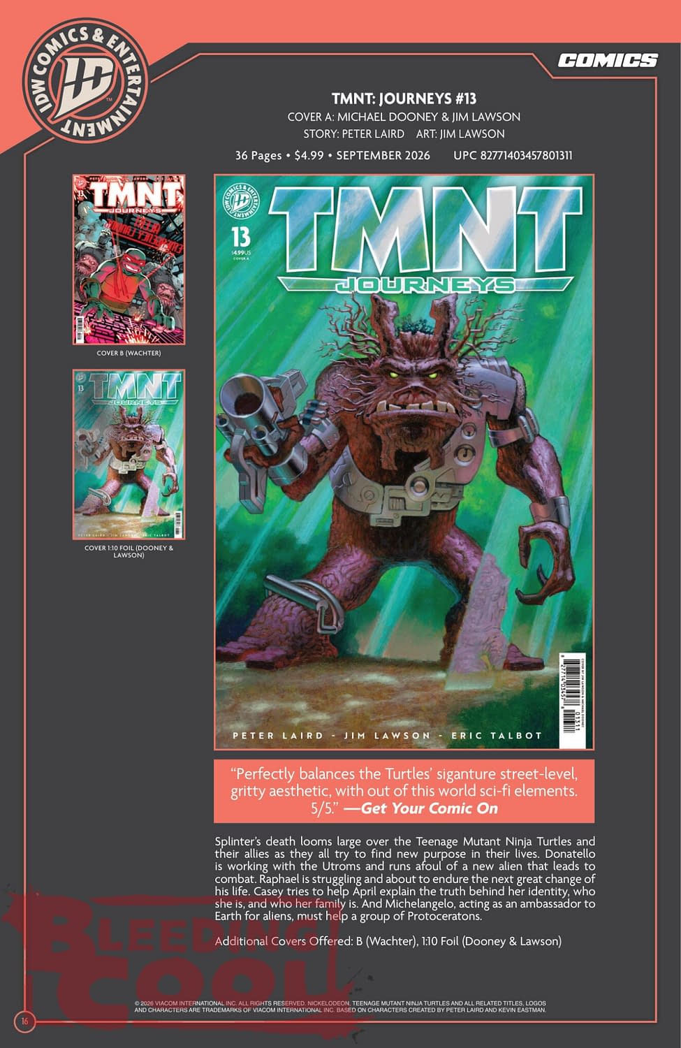 Bleeding Cool Presents: IDW Full August 2026 Solicits And Solicitations