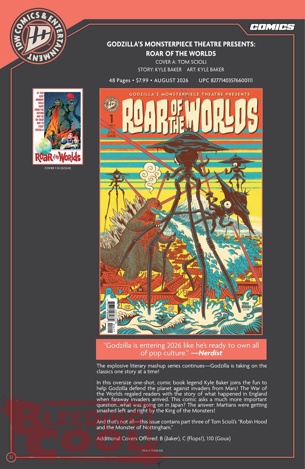 Bleeding Cool Presents: IDW Full August 2026 Solicits And Solicitations
