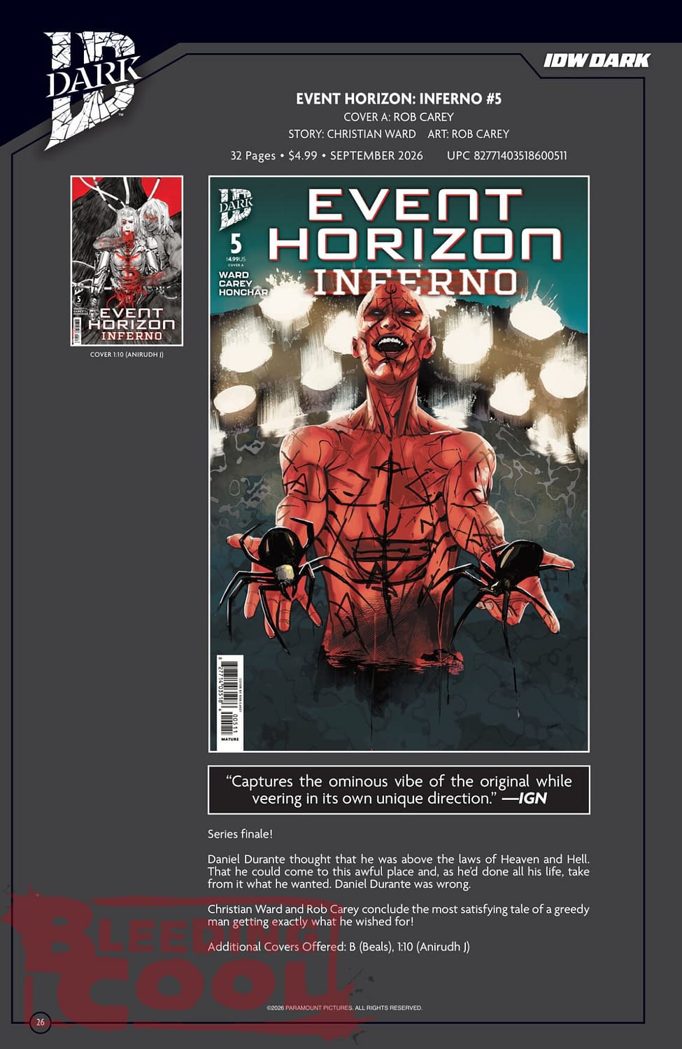 Bleeding Cool Presents: IDW Full August 2026 Solicits And Solicitations