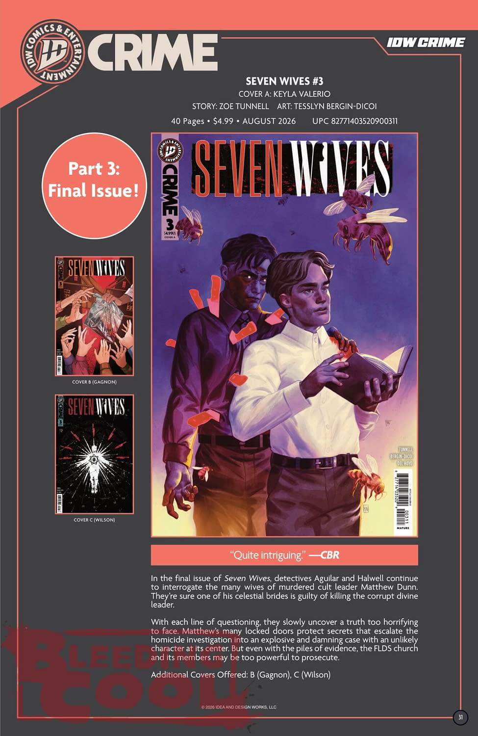 Bleeding Cool Presents: IDW Full August 2026 Solicits And Solicitations