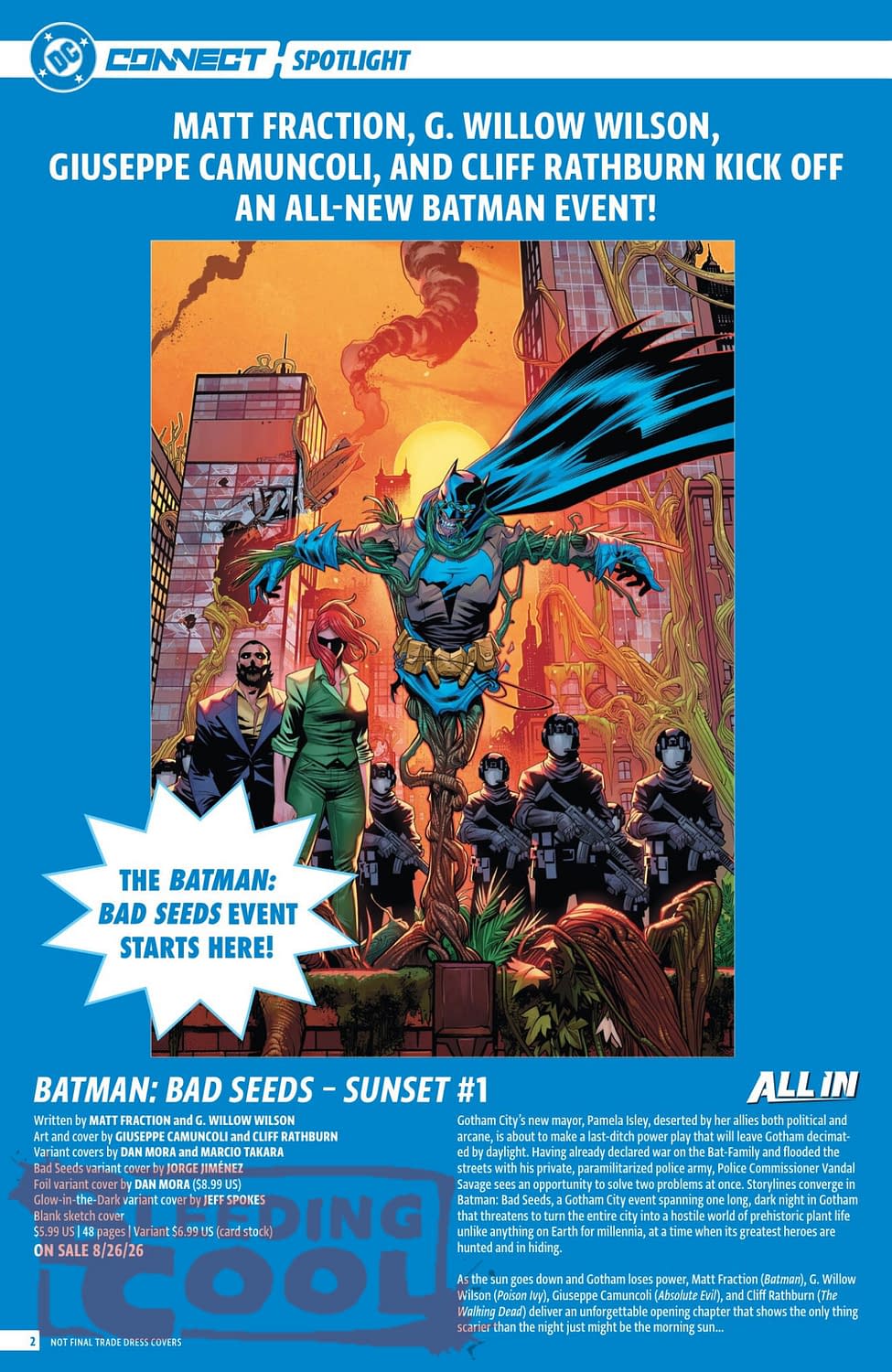 DC Comics August 2026 Solicits And Solicitations