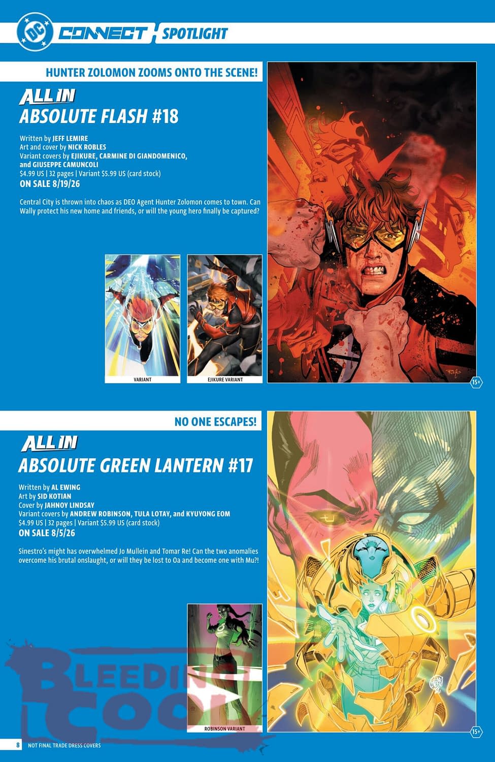 DC Comics August 2026 Solicits And Solicitations