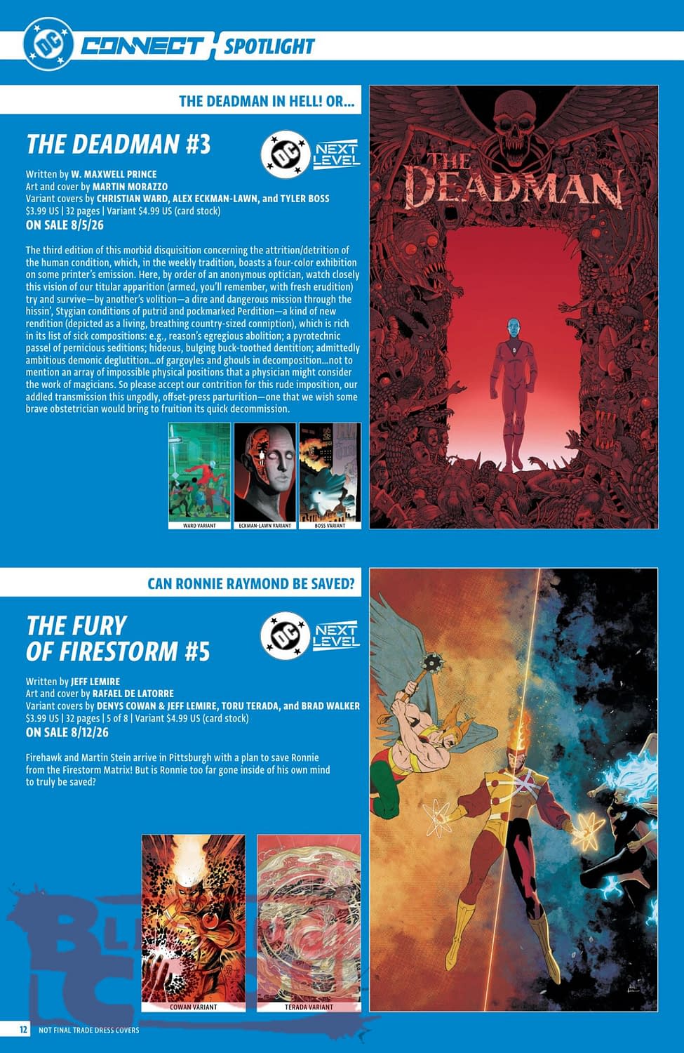DC Comics August 2026 Solicits And Solicitations