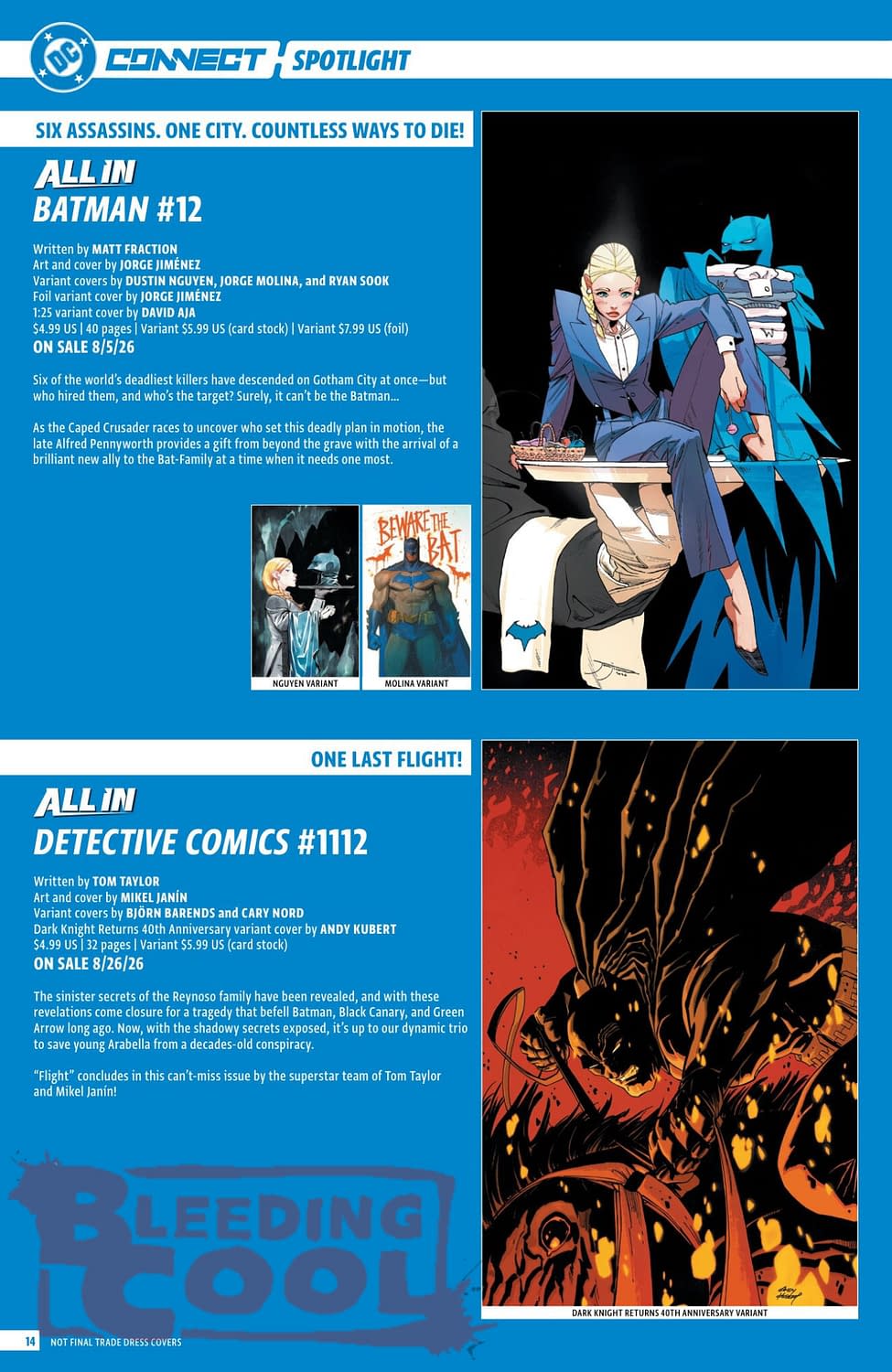 DC Comics August 2026 Solicits And Solicitations