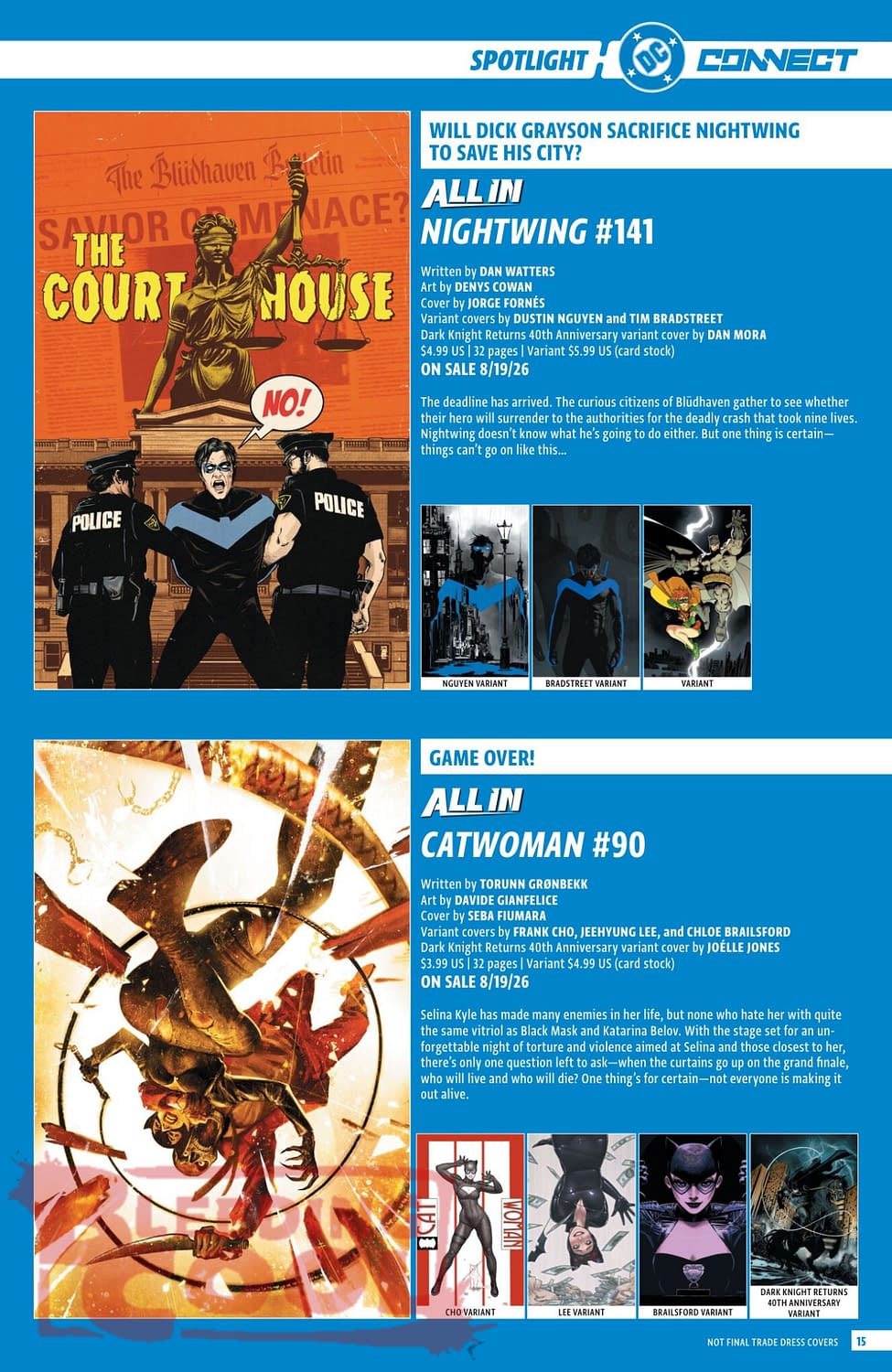 DC Comics August 2026 Solicits And Solicitations