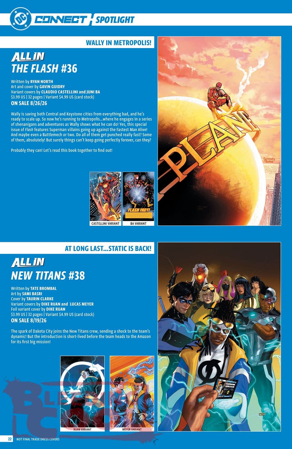 DC Comics August 2026 Solicits And Solicitations