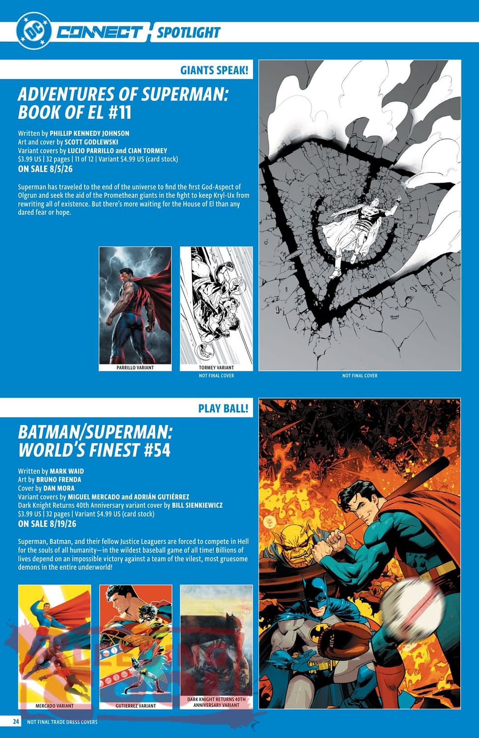 DC Comics August 2026 Solicits And Solicitations
