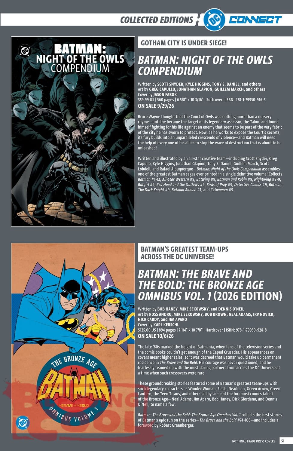 DC Comics August 2026 Solicits And Solicitations