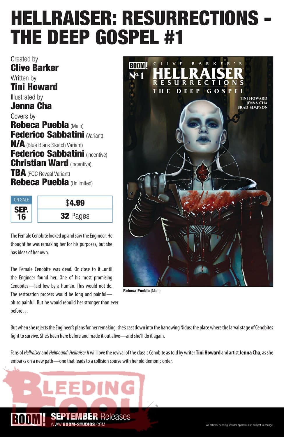 Exclusive: Boom Studios Official September 2026 Full Solicits