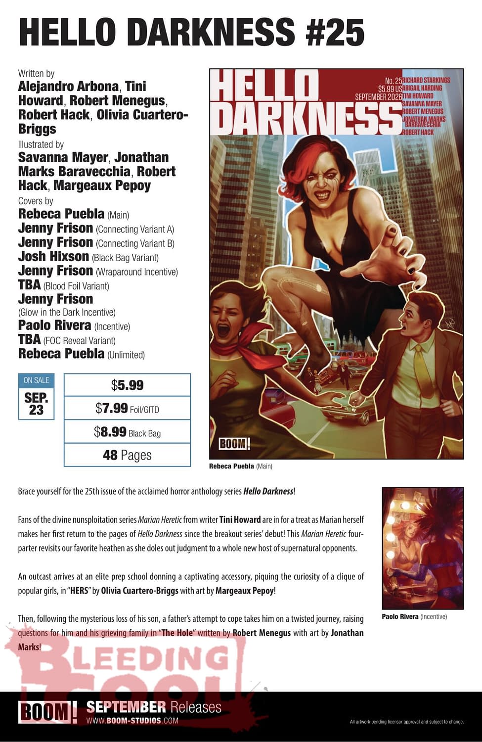 Exclusive: Boom Studios Official September 2026 Full Solicits