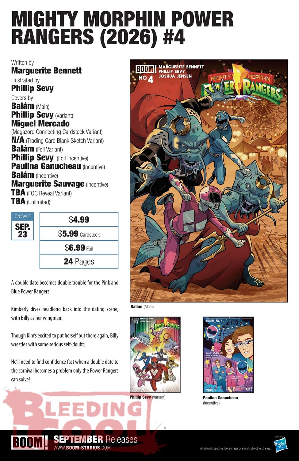 Exclusive: Boom Studios Official September 2026 Full Solicits