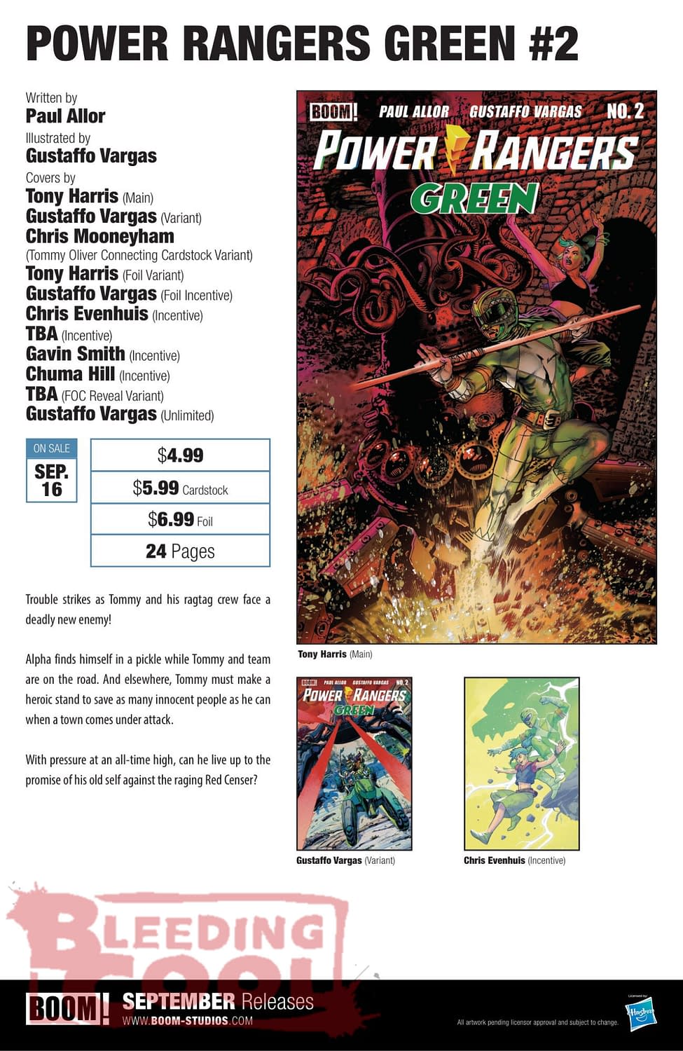 Exclusive: Boom Studios Official September 2026 Full Solicits