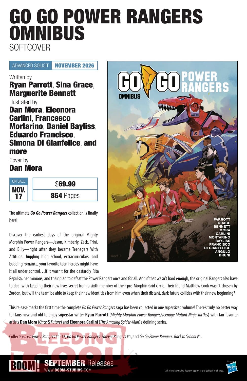 Exclusive: Boom Studios Official September 2026 Full Solicits