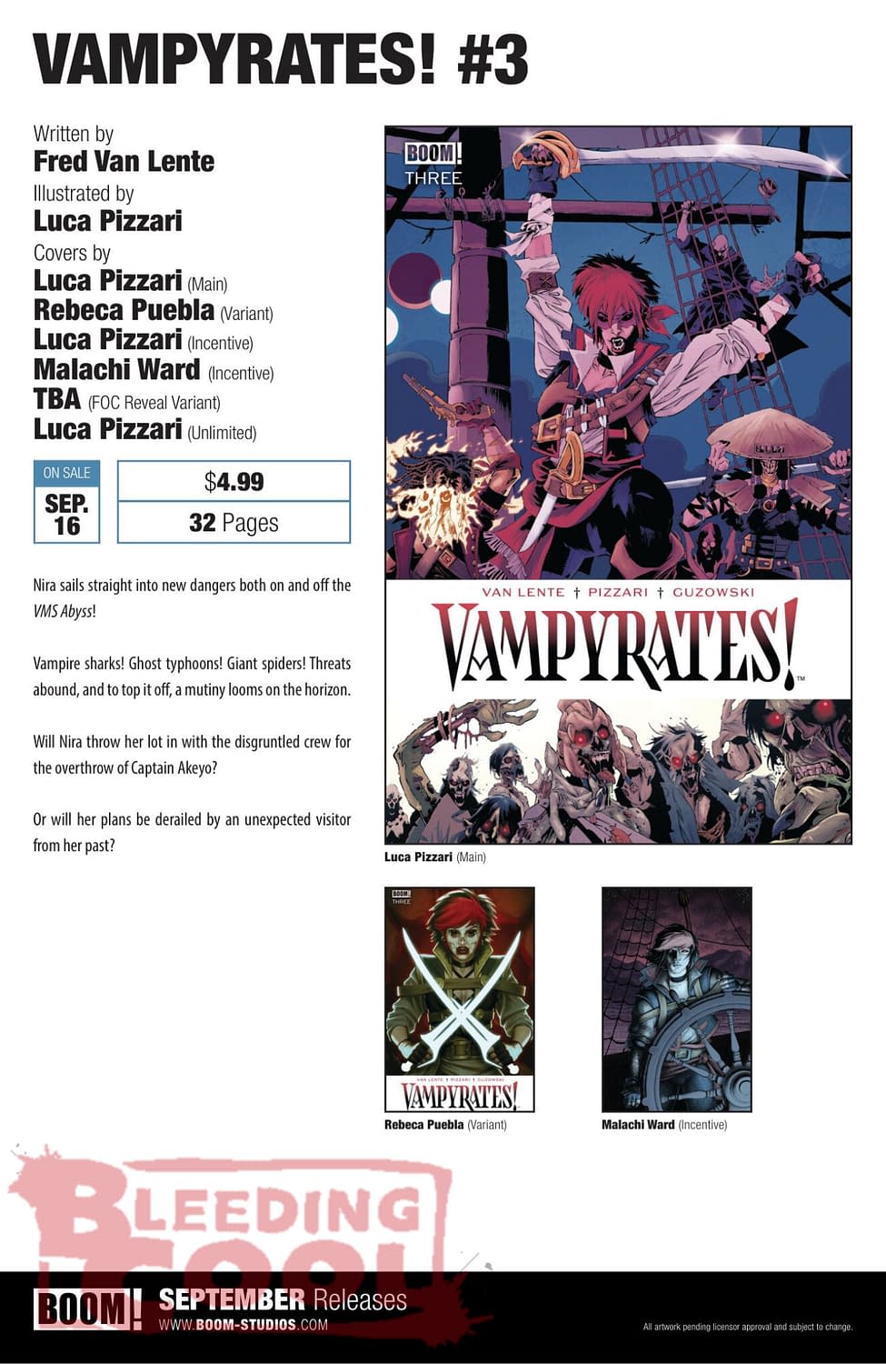 Exclusive: Boom Studios Official September 2026 Full Solicits