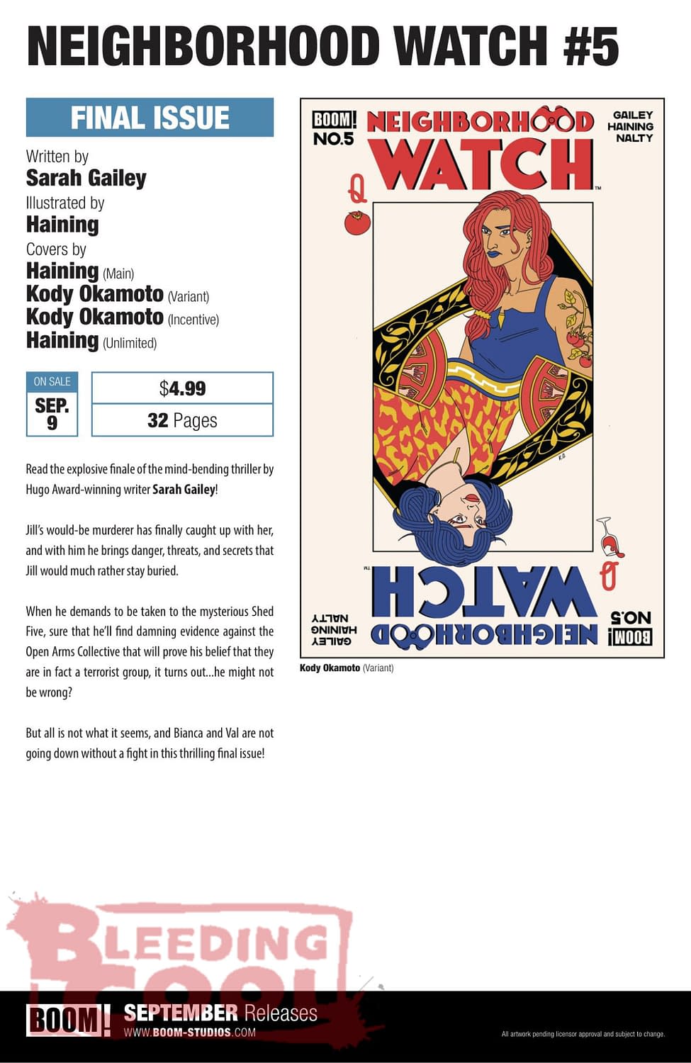 Exclusive: Boom Studios Official September 2026 Full Solicits