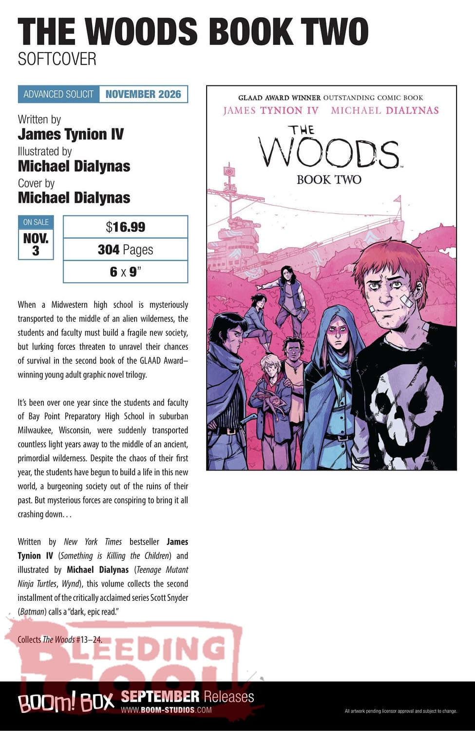 Exclusive: Boom Studios Official September 2026 Full Solicits