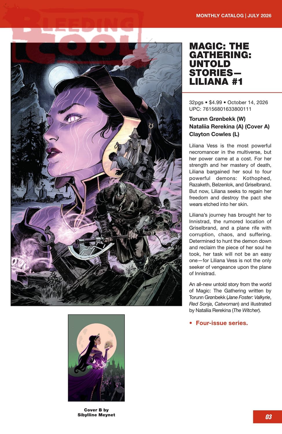 Dark Horse Comics October 2026 Full Solicits And Solicitations