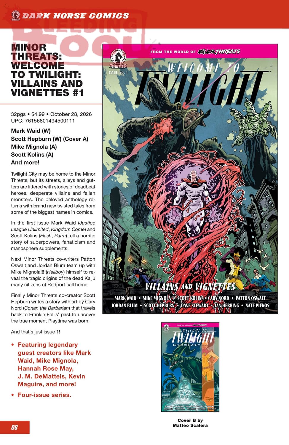 Dark Horse Comics October 2026 Full Solicits And Solicitations