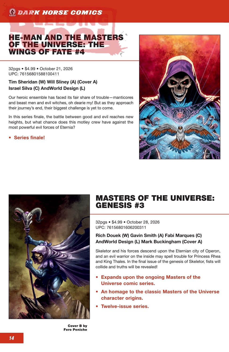 Dark Horse Comics October 2026 Full Solicits And Solicitations