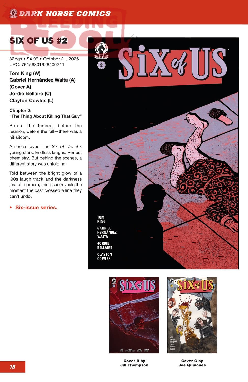Dark Horse Comics October 2026 Full Solicits And Solicitations