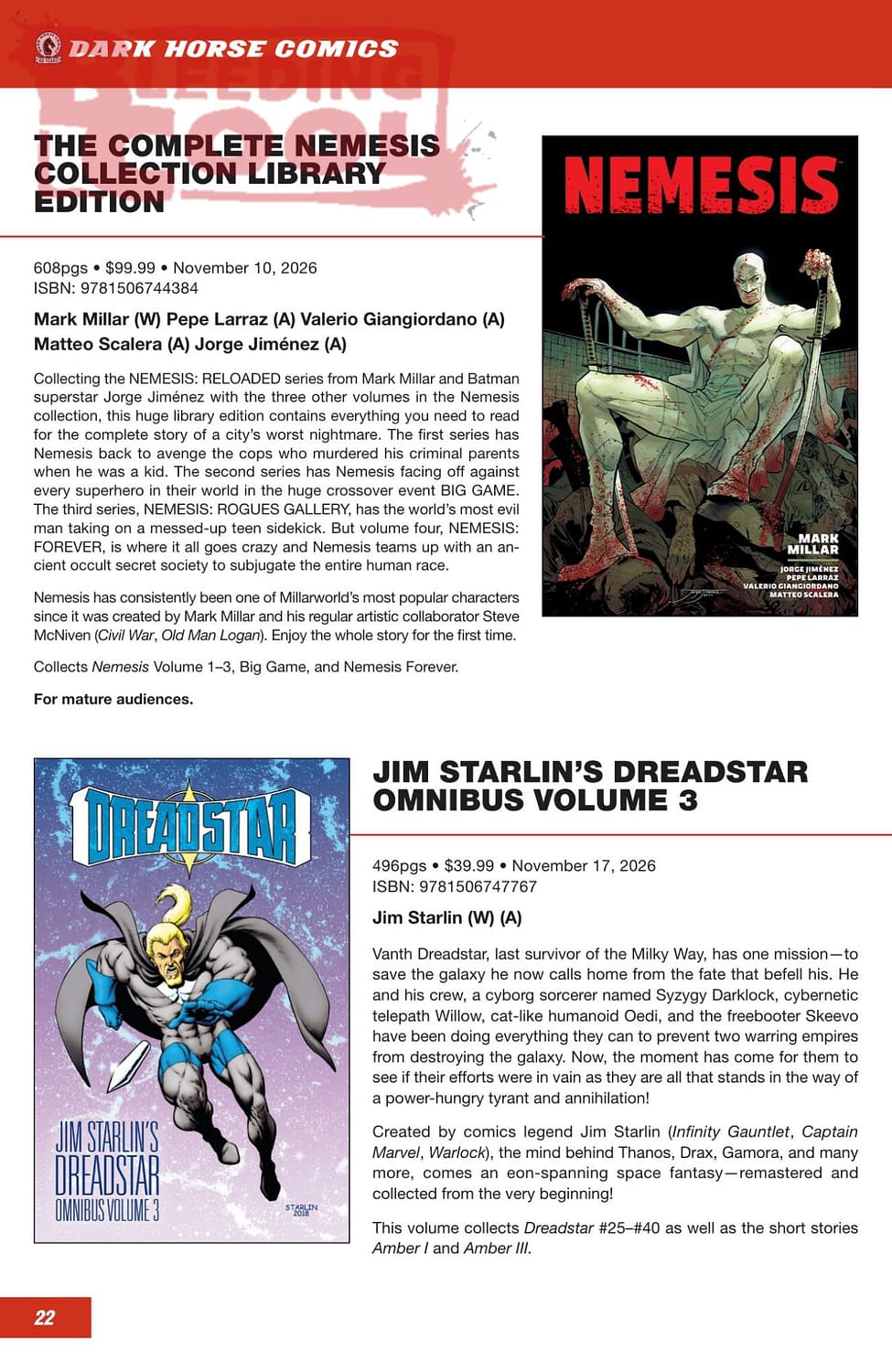 Dark Horse Comics October 2026 Full Solicits And Solicitations