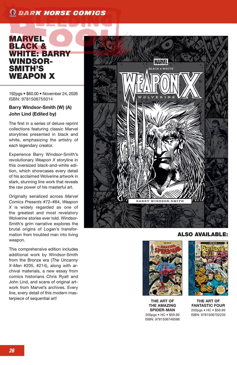Dark Horse Comics October 2026 Full Solicits And Solicitations
