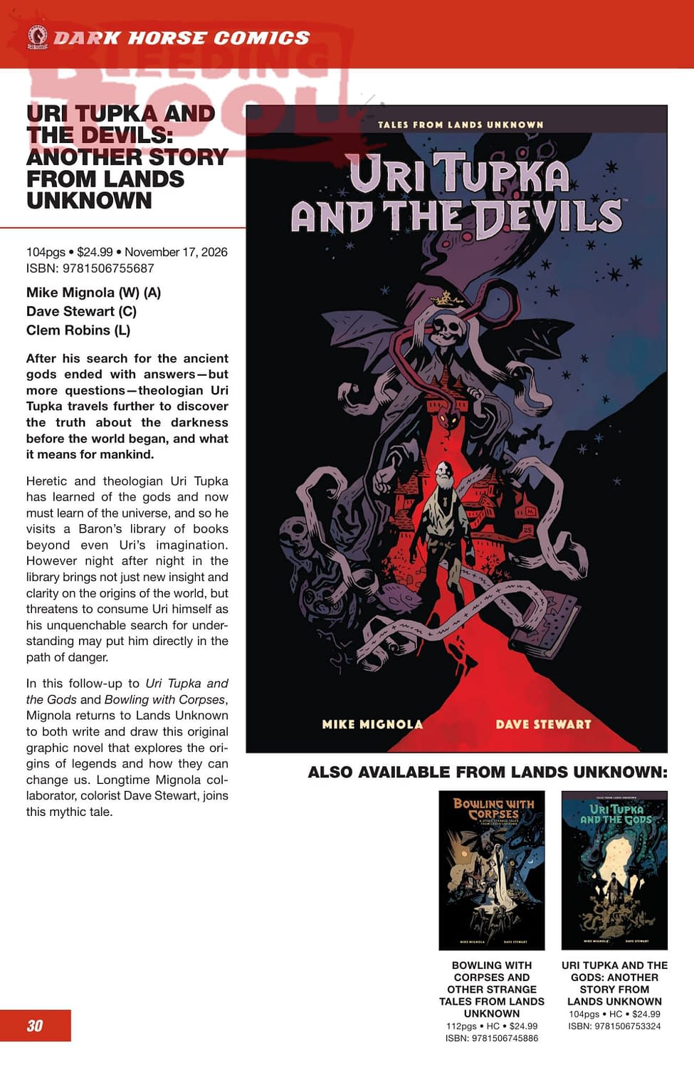 Dark Horse Comics October 2026 Full Solicits And Solicitations