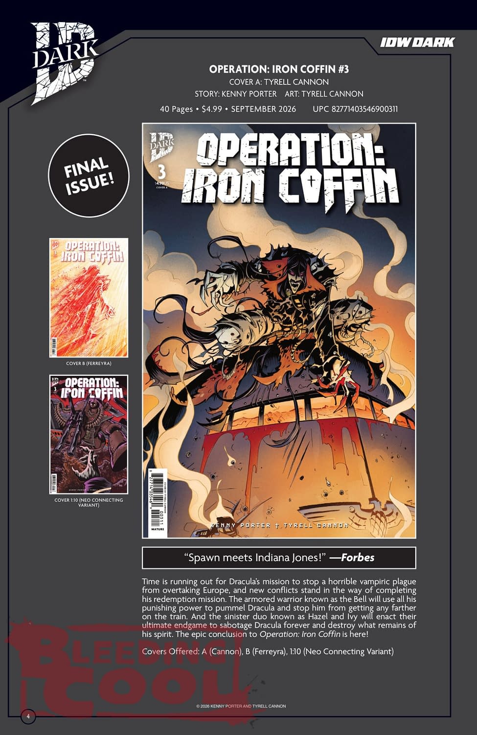 Exclusive: IDW' Publishing September 2026 Official Full Solicits