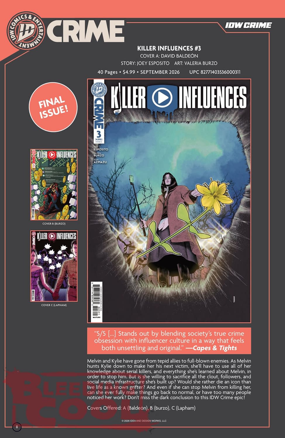 Exclusive: IDW' Publishing September 2026 Official Full Solicits