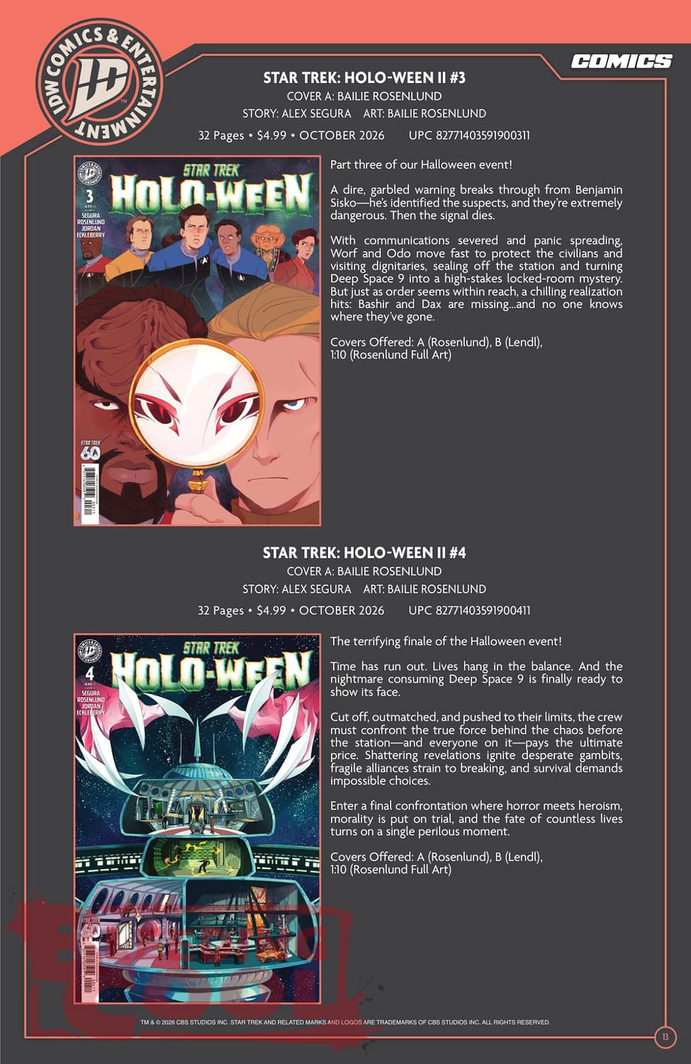 Exclusive: IDW' Publishing September 2026 Official Full Solicits
