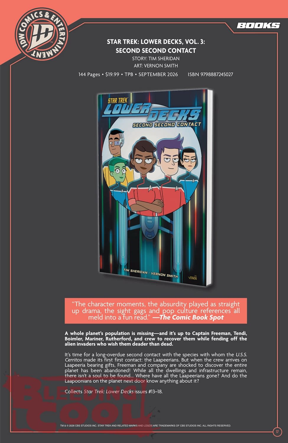 Exclusive: IDW' Publishing September 2026 Official Full Solicits