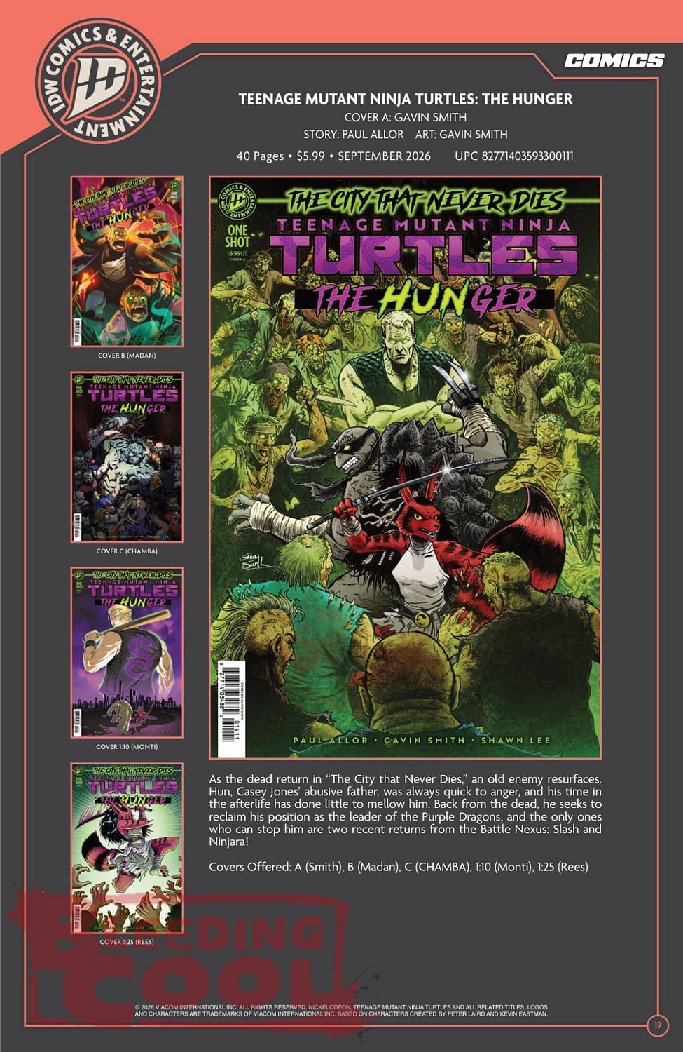 Exclusive: IDW' Publishing September 2026 Official Full Solicits