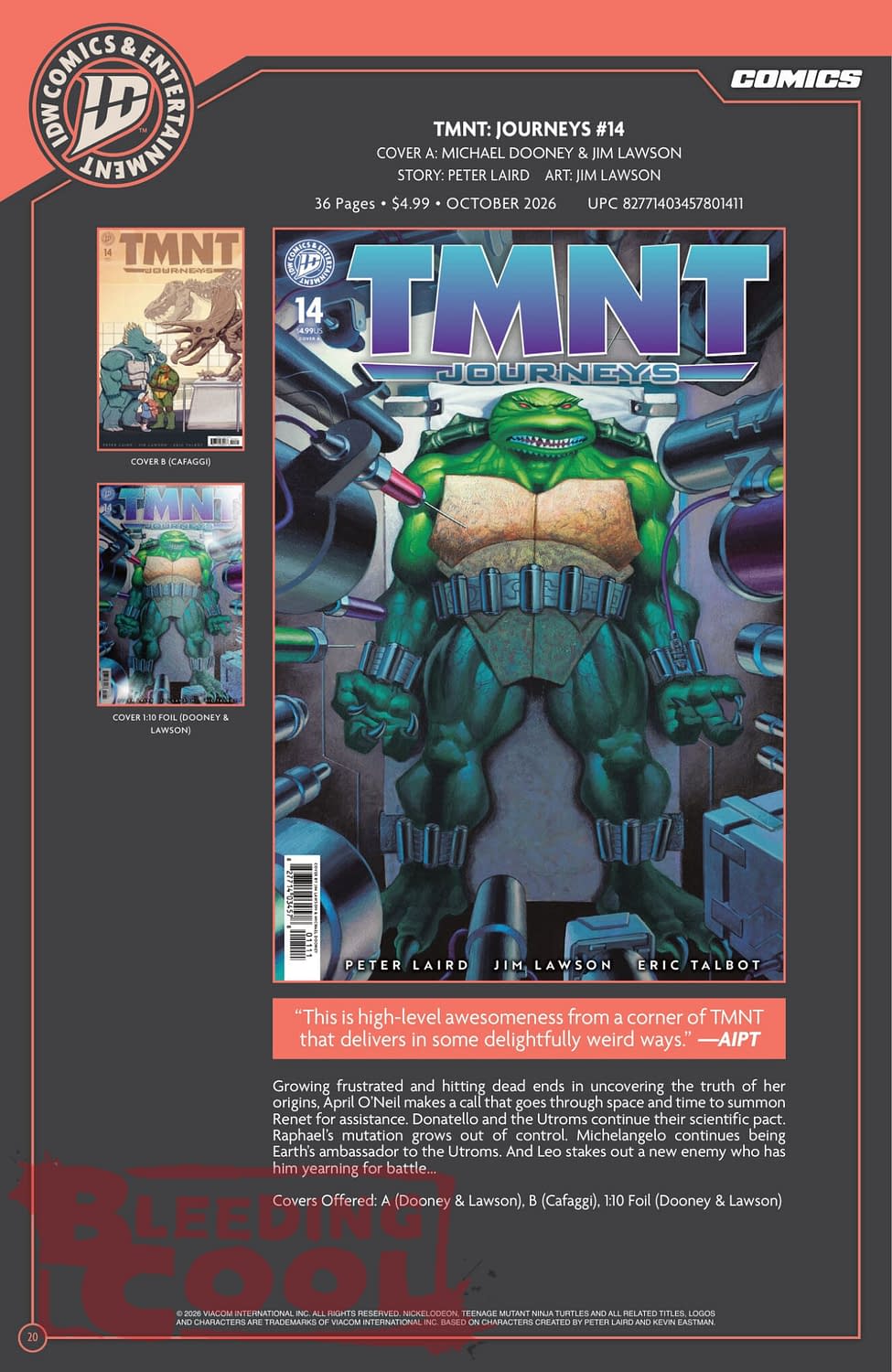Exclusive: IDW' Publishing September 2026 Official Full Solicits