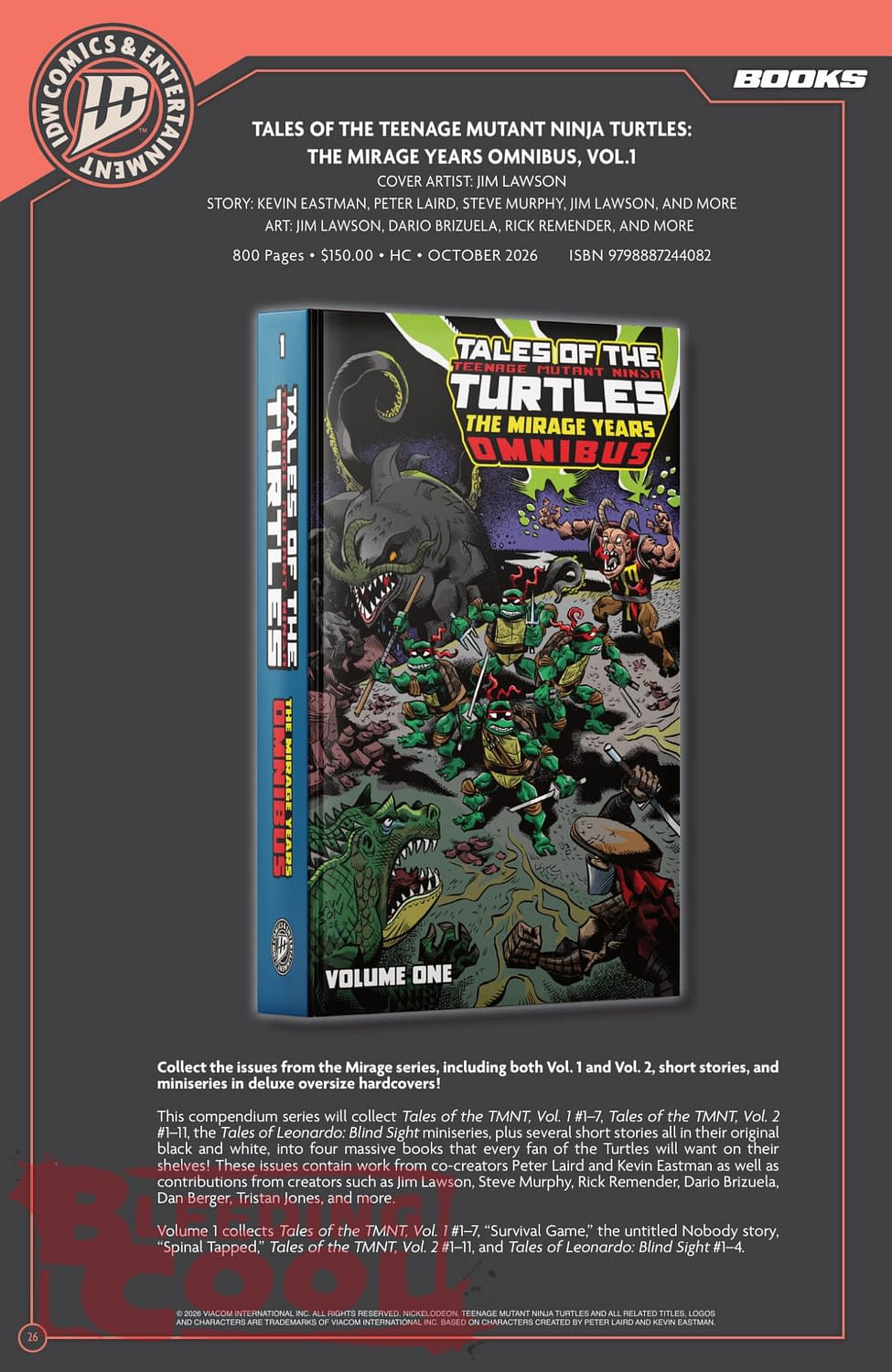 Exclusive: IDW' Publishing September 2026 Official Full Solicits