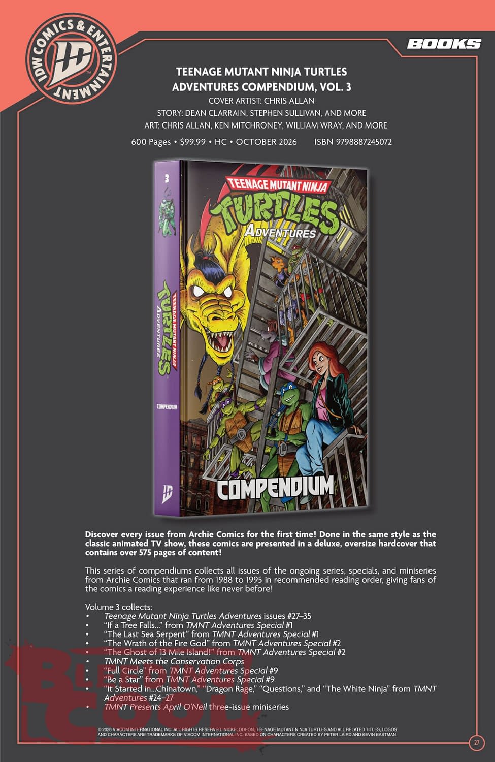 Exclusive: IDW' Publishing September 2026 Official Full Solicits