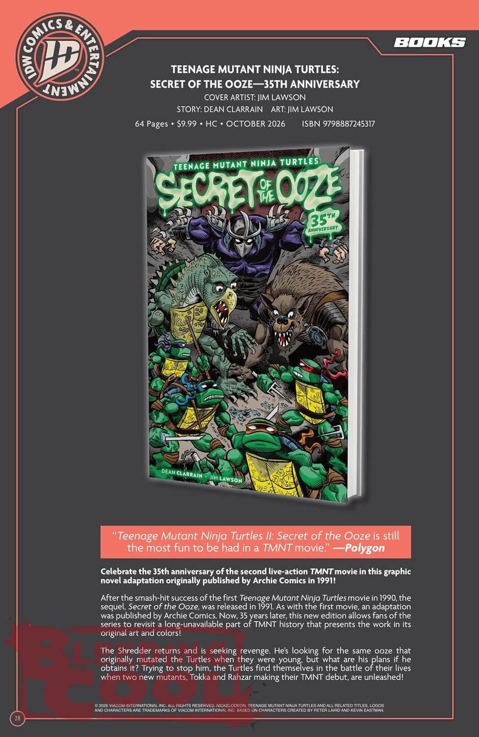 Exclusive: IDW' Publishing September 2026 Official Full Solicits