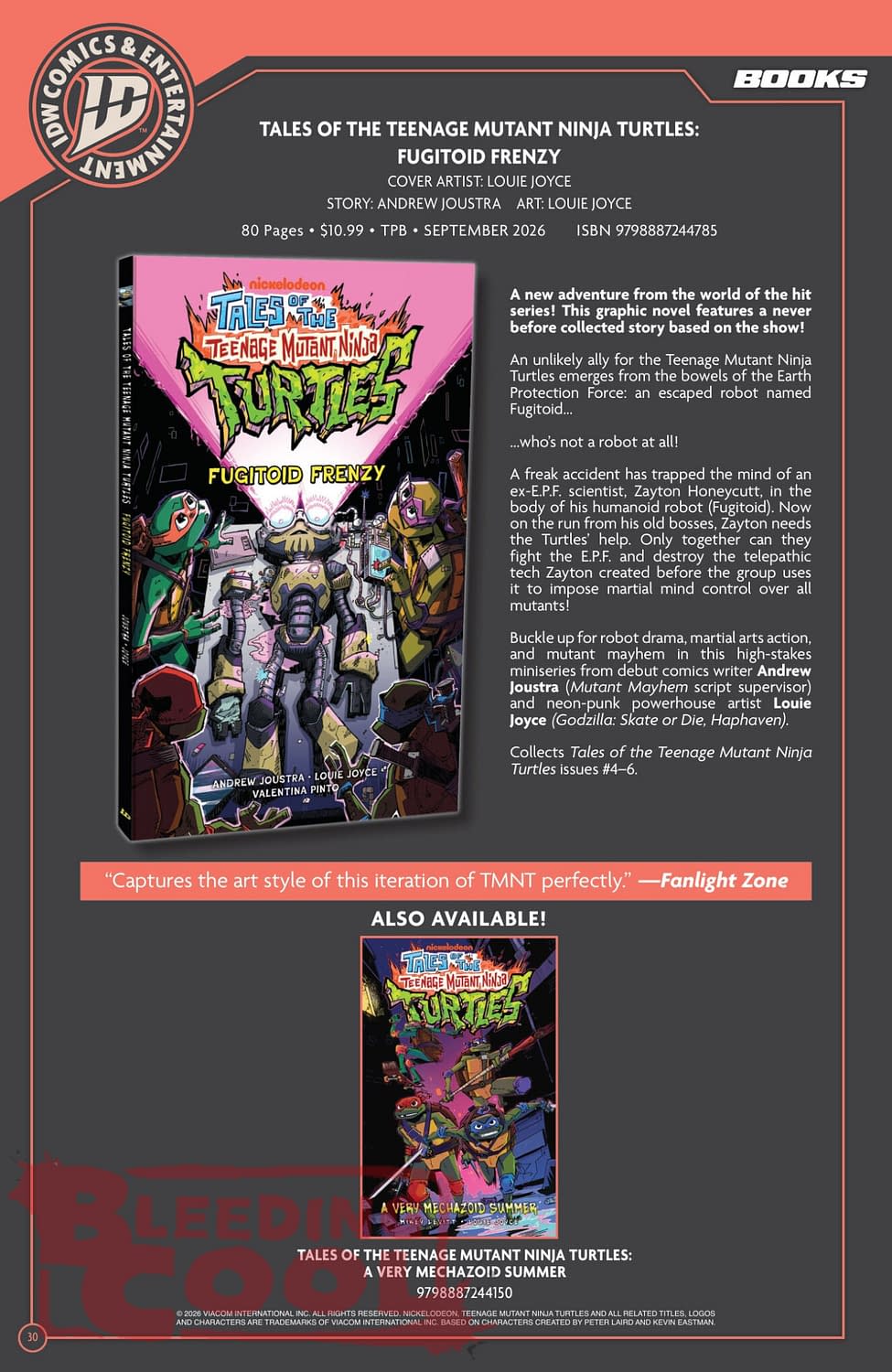 Exclusive: IDW' Publishing September 2026 Official Full Solicits
