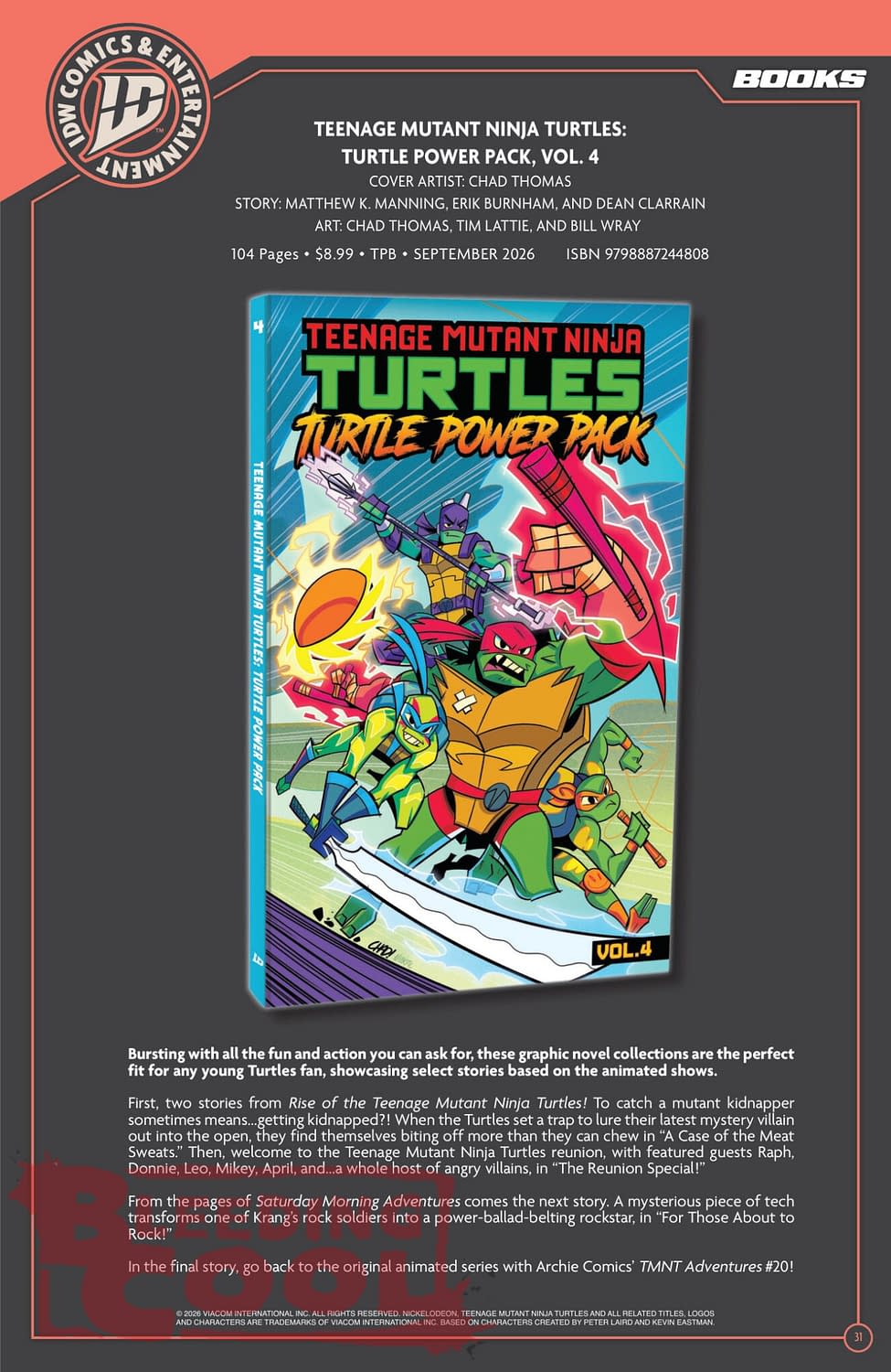 Exclusive: IDW' Publishing September 2026 Official Full Solicits