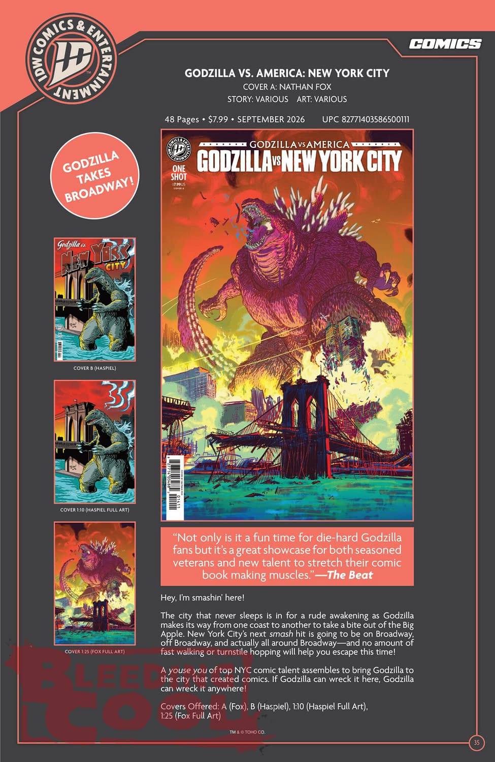 Exclusive: IDW' Publishing September 2026 Official Full Solicits
