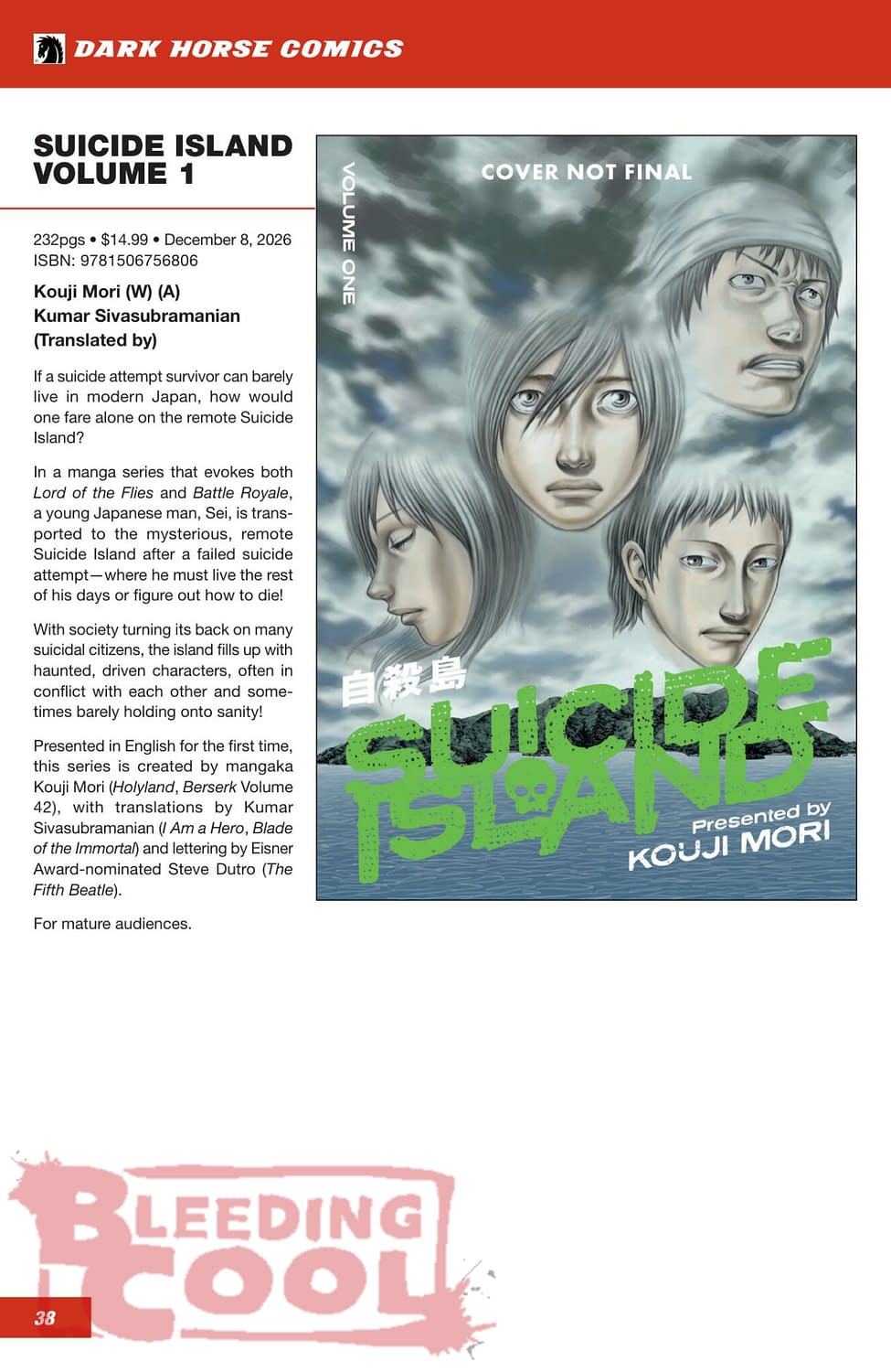 Dark Horse Comics' Official Full October 2026 Solicits
