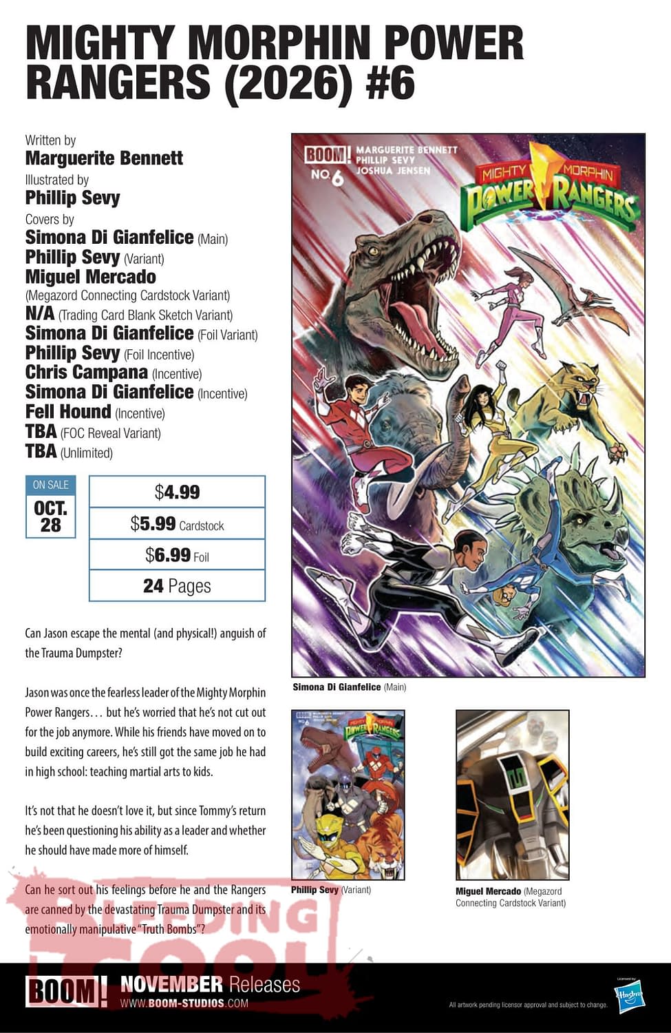 Exclusive: Boom Studios November 2026 Solicits