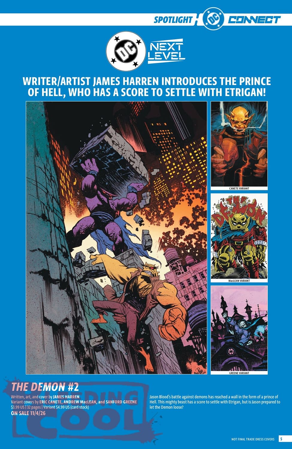 DC Comics Full Official November 2026 Solicits