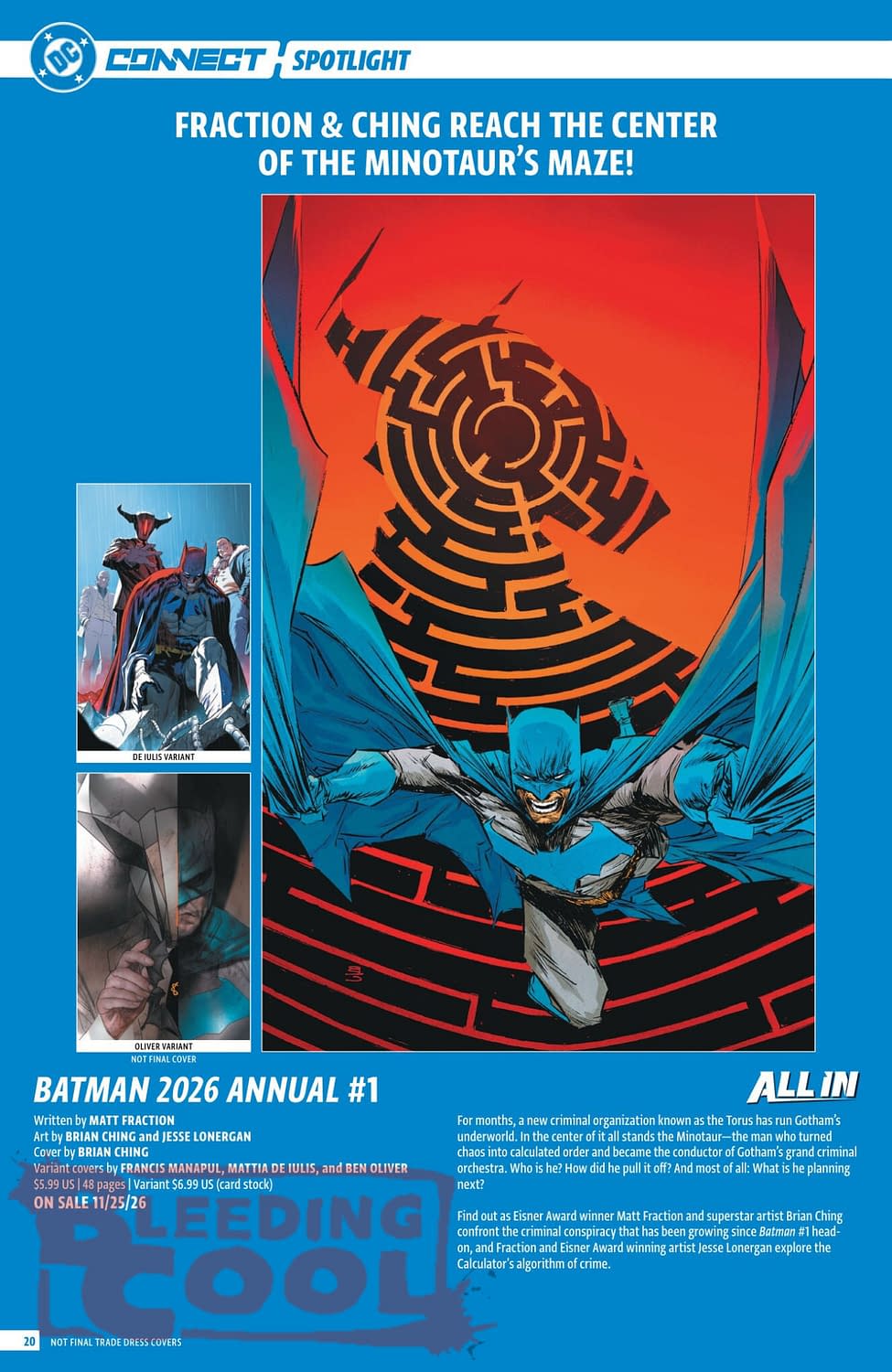 DC Comics Full Official November 2026 Solicits