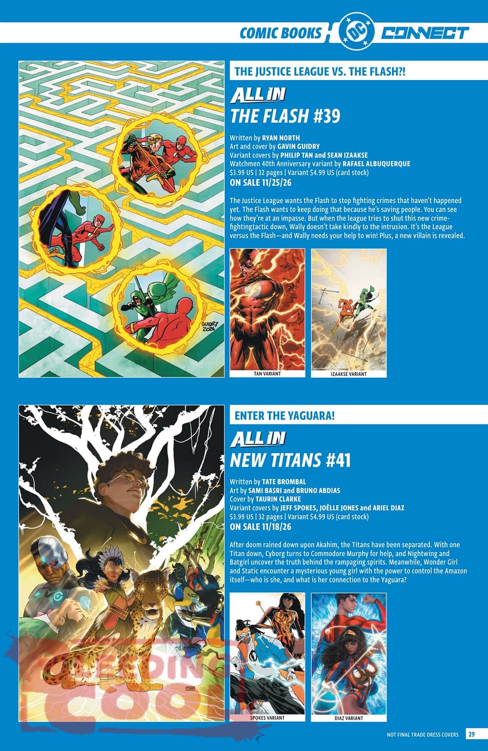 DC Comics Full Official November 2026 Solicits