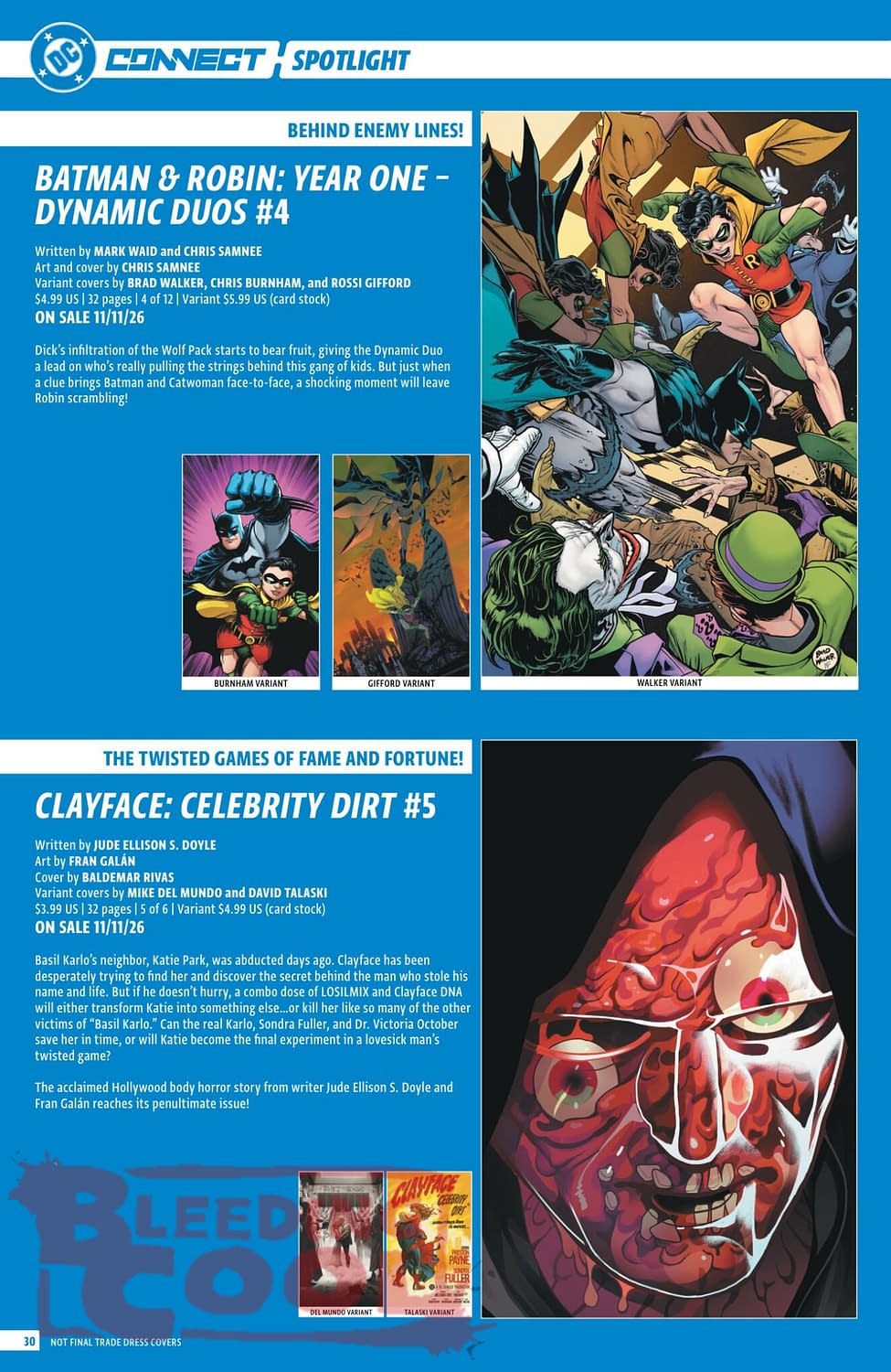 DC Comics Full Official November 2026 Solicits