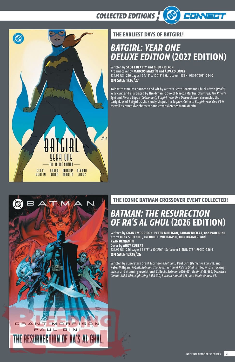DC Comics Full Official November 2026 Solicits And Solicitations